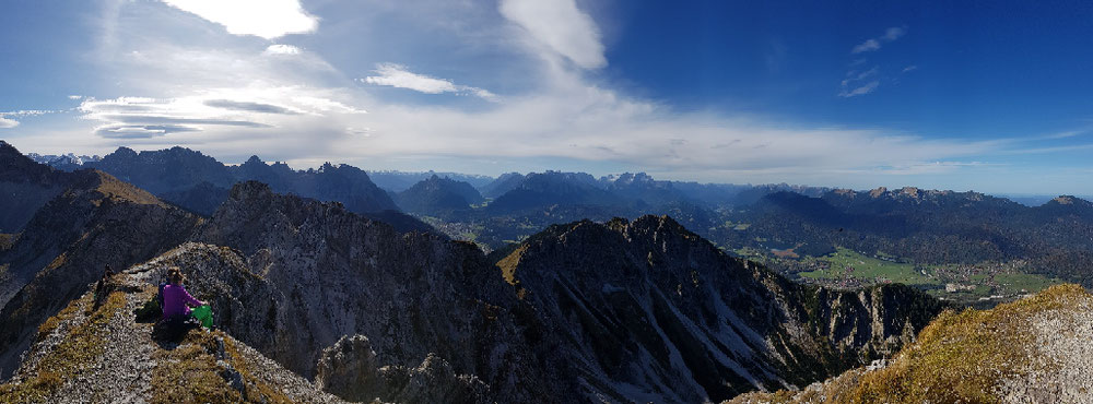 Gipfelpanorama gen Westen 