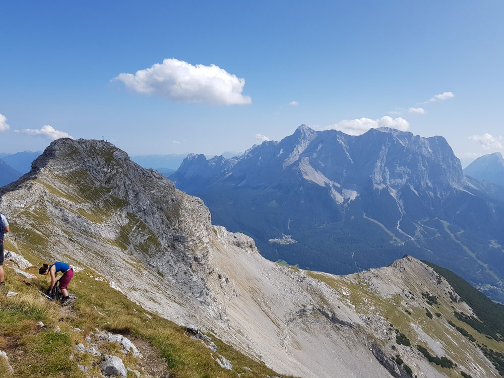 Blick vom Upps zum Daniel und dem Zugspitzmassiv