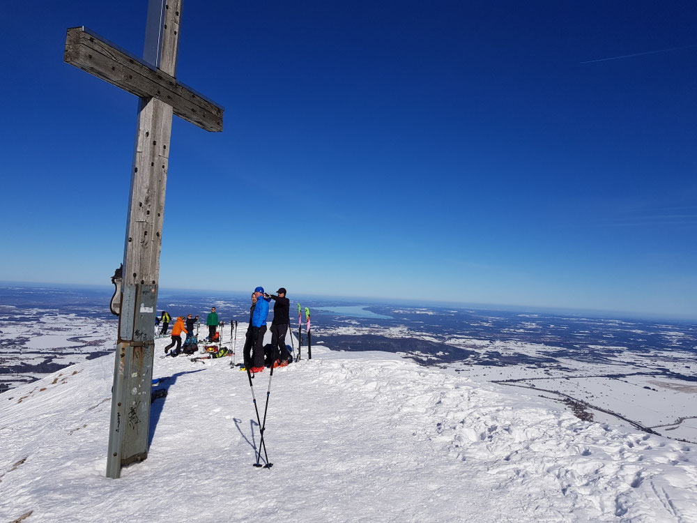 Blick vom Gipfel zum Starnberger See