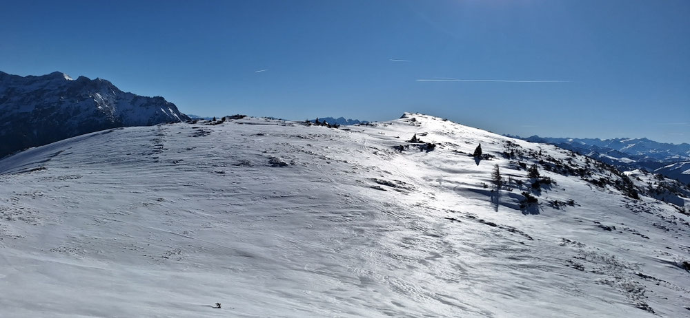 Auf dem Hochplateau kurz vorm Gipfel