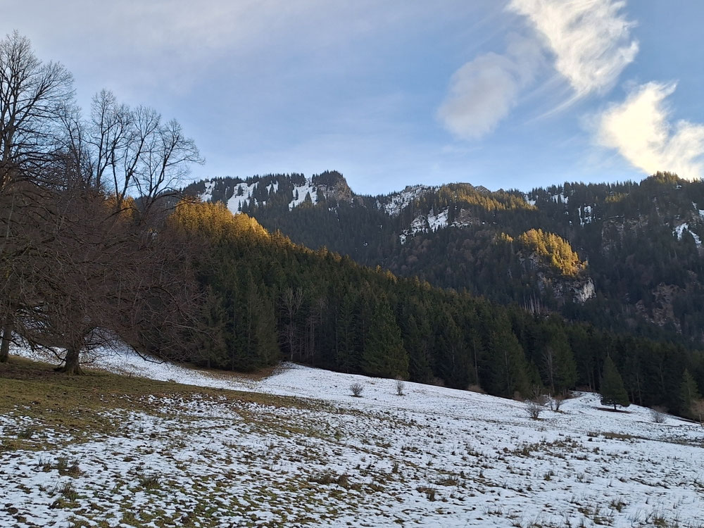 Rückblick von Oberammergau zum Laber