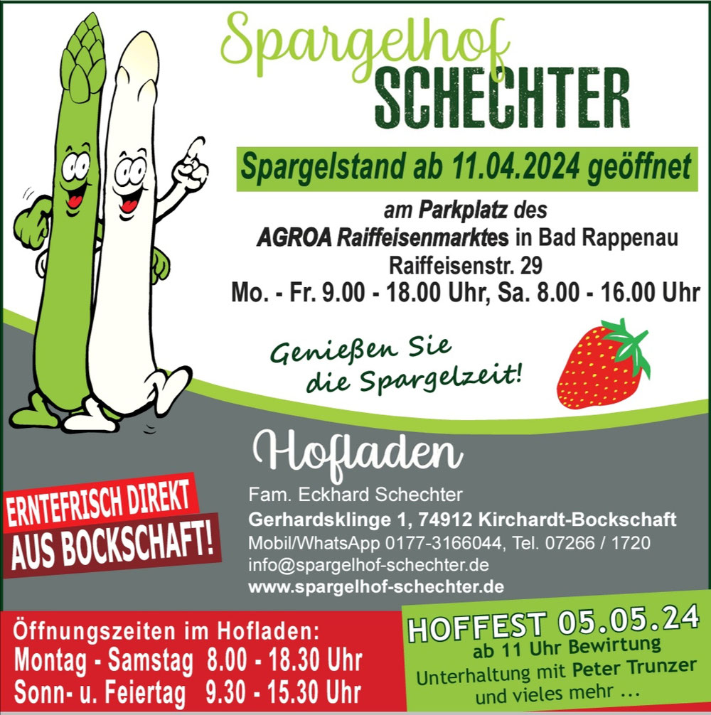 Unser Spargelstand in Bad Rappenau