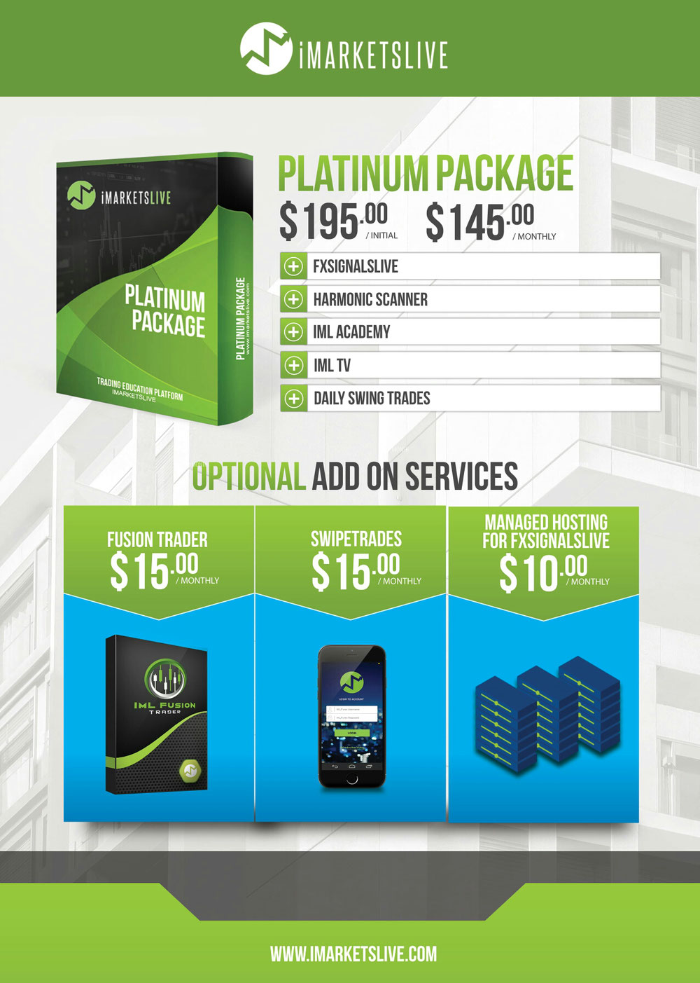 Le pack Platinum (195$) et ses options (Platinum Plus) (215$)