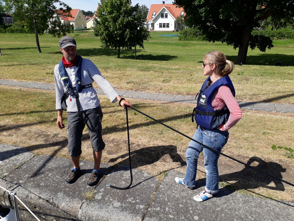Morten & Christine chating while working