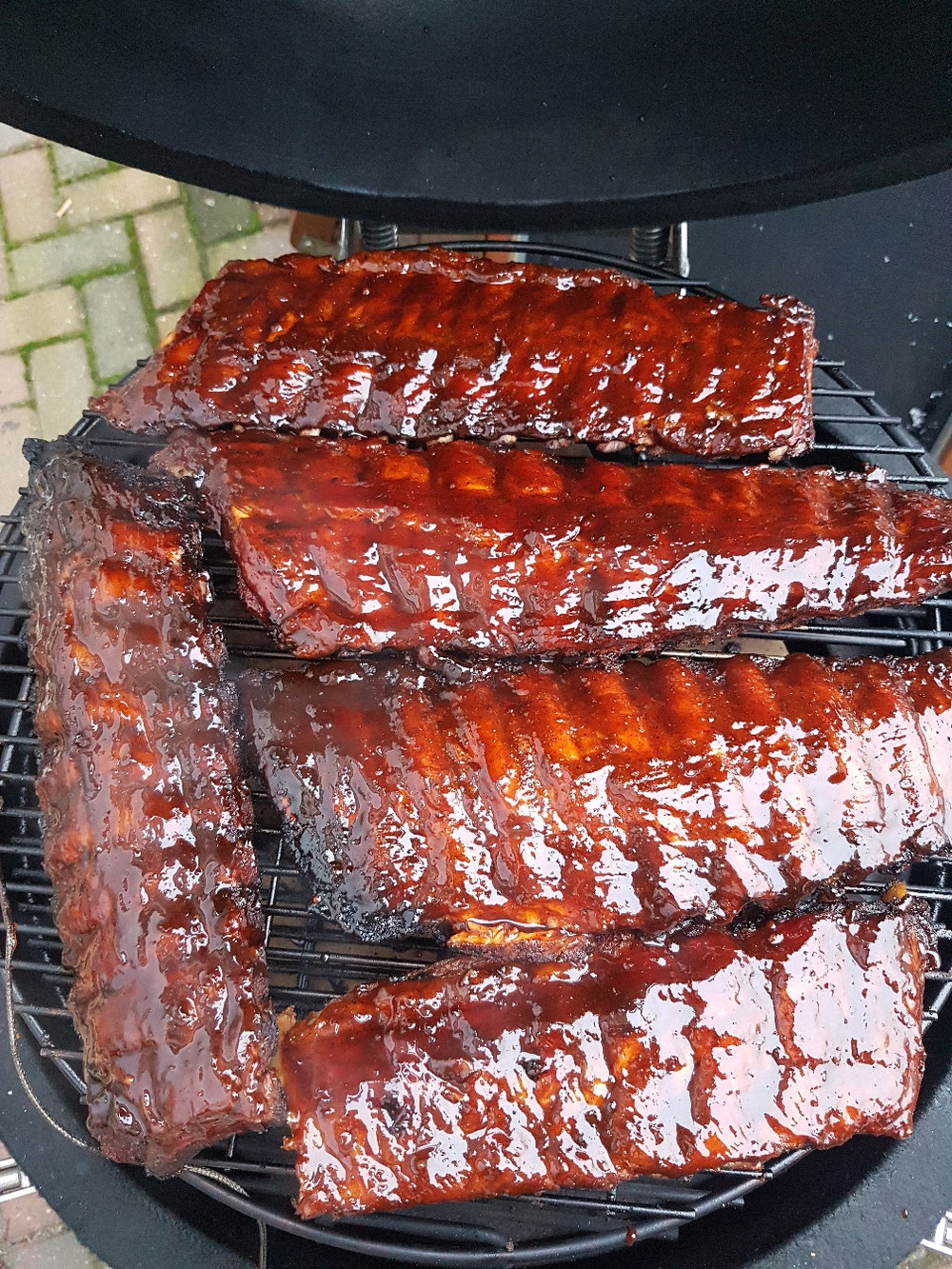 Huisgemaakte spareribs. 