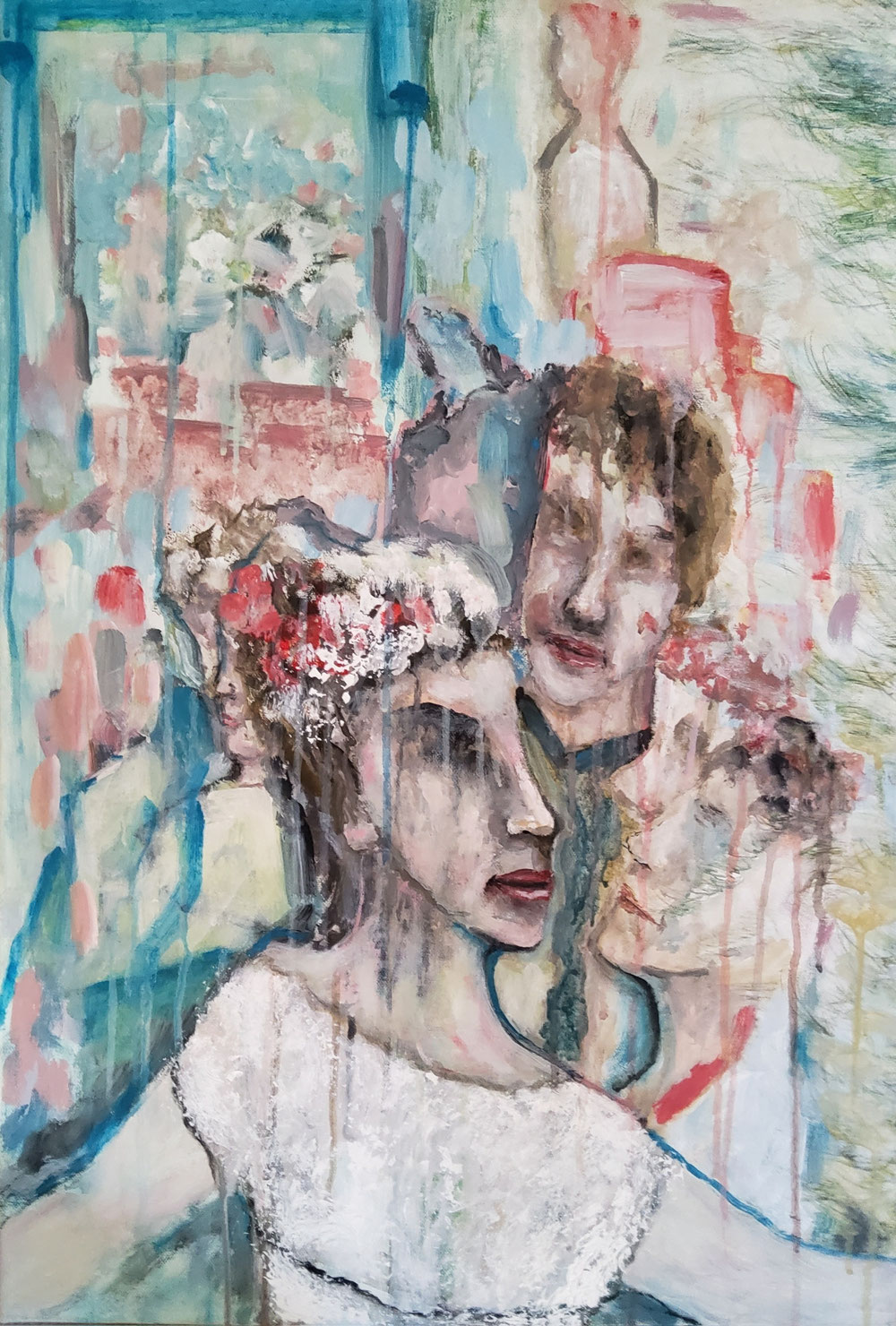 Hochzeit - Acryl auf 50 x 70 cm Leinwand