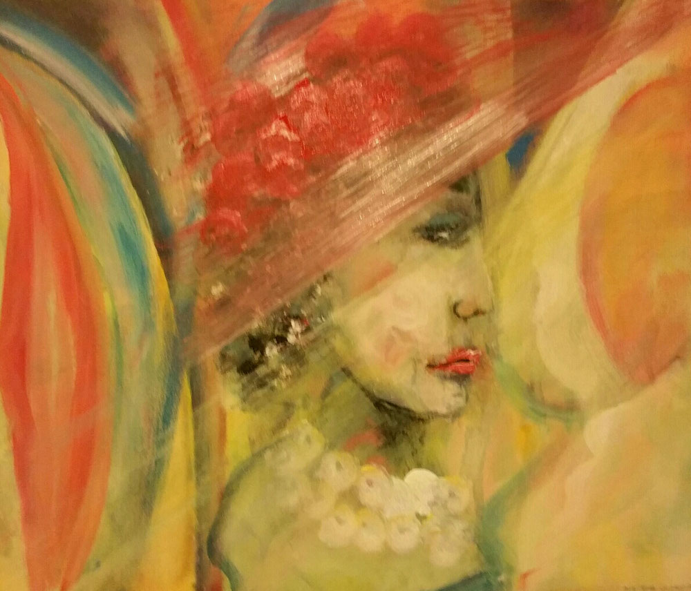 Reisende - 50 x 60 cm Leinwand 