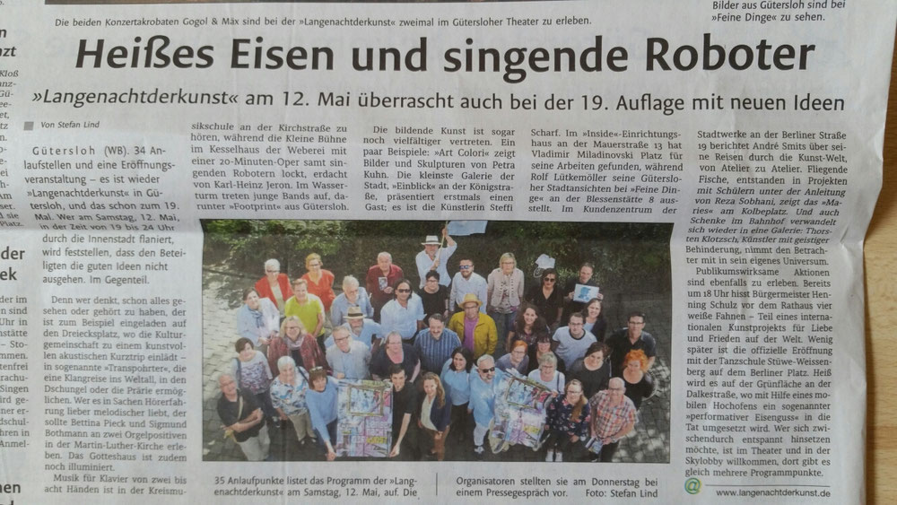 Westfalenblatt 20.4.18 zur LNDK 2018