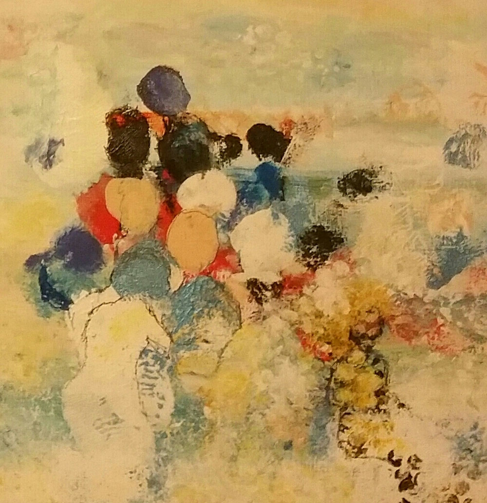 Begegnungen 4 - 30 x 30 cm Leinwand 