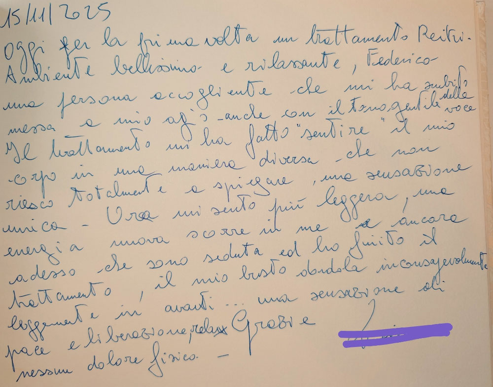 Prima esperienza Reiki