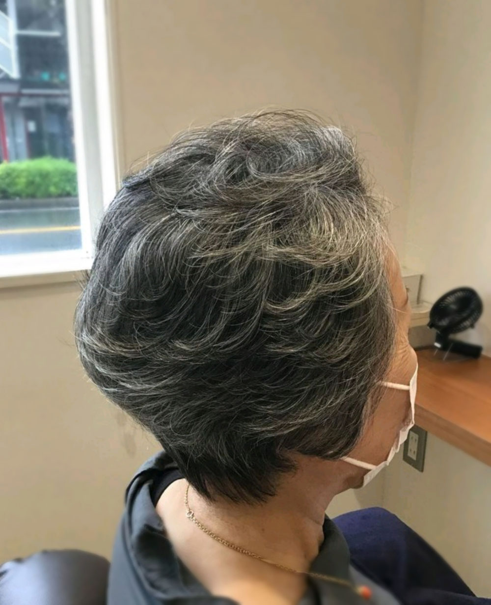 上品なパーマスタイル 美容室そうだすい 船橋市湊町