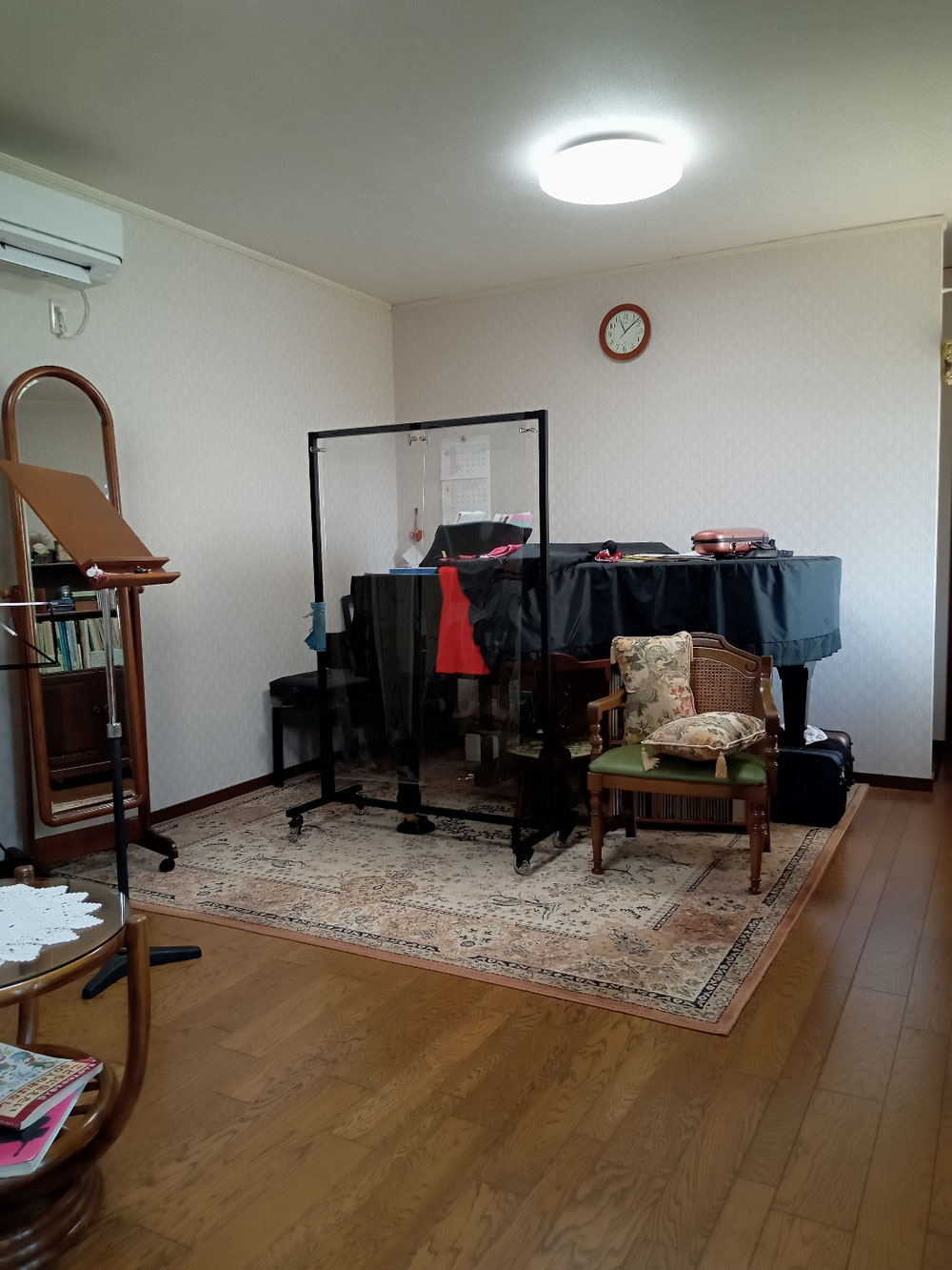 レッスン室の中はこんな感じ。