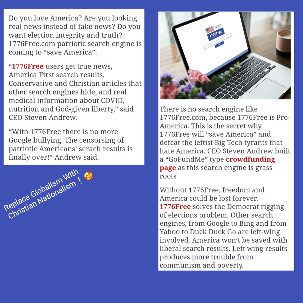 1776Free Has Replaced Google...❕📱 💻 🙂