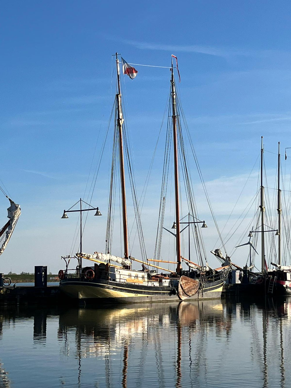 Rea Klif an der Pier, vom Kai aus fotografiert