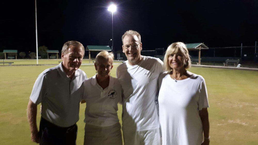 Gordon Boggs (sponsor), Morag Fairweather, Cary Lucier, and Nancy Jankovic