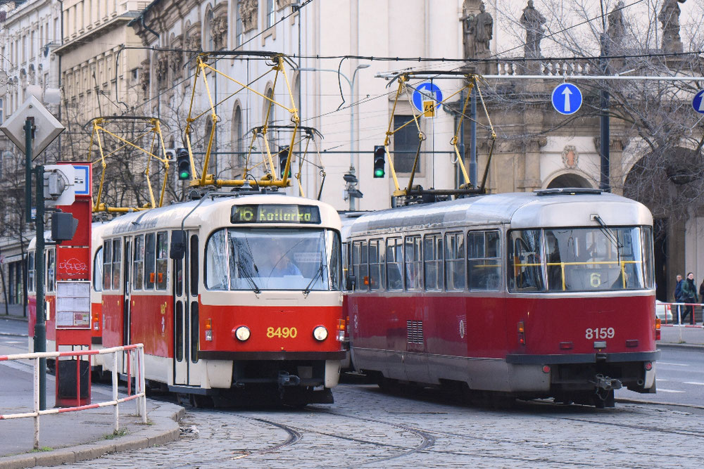 DPP Prague 8490-* Tatra T3R.P tram set