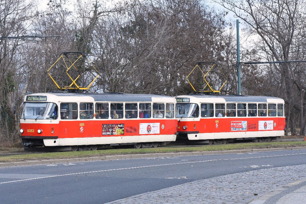 DPP Prague 8383-8394 Tatra T3R.P tram set