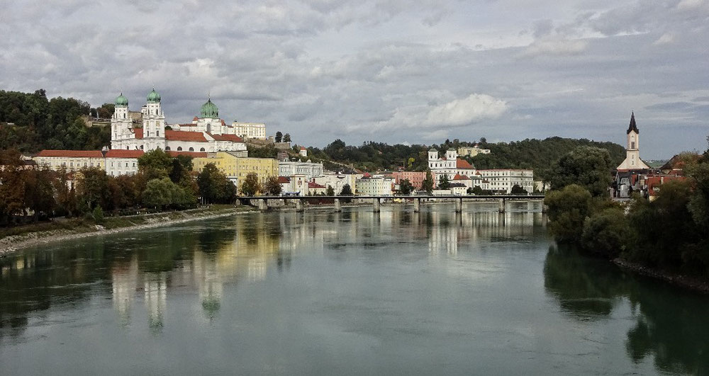 Passau von der Innbrücke aus