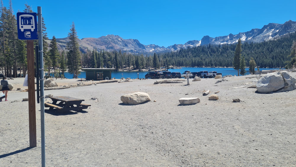 Der Horse Shoe Lake oberhalb Mammoth Lakes