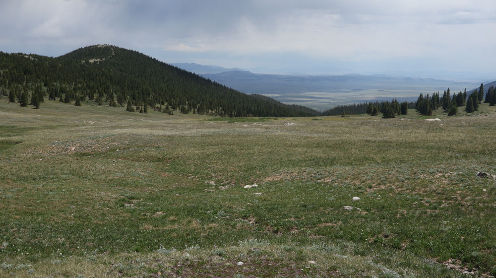 Blick zurück vom Georgia Pass