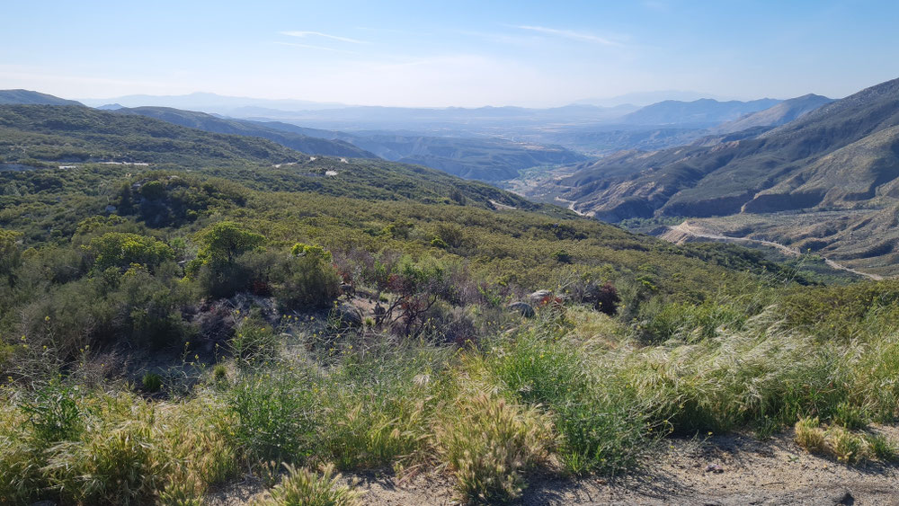 Blick hinunter nach Hemet Richtung Westen