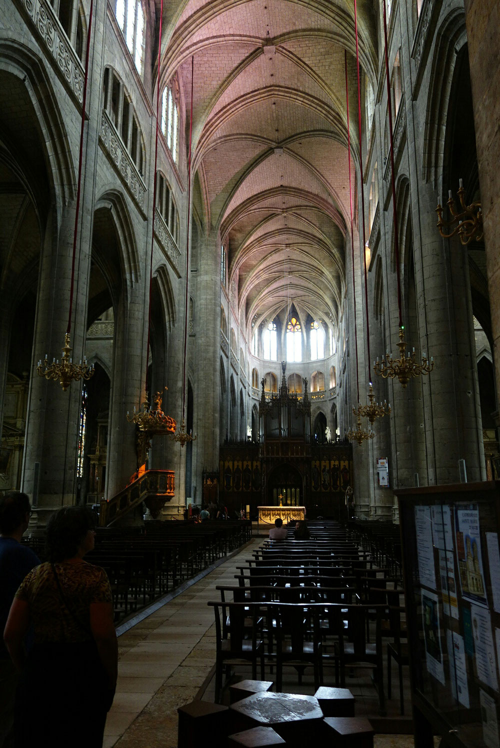 The interior of the cathedral