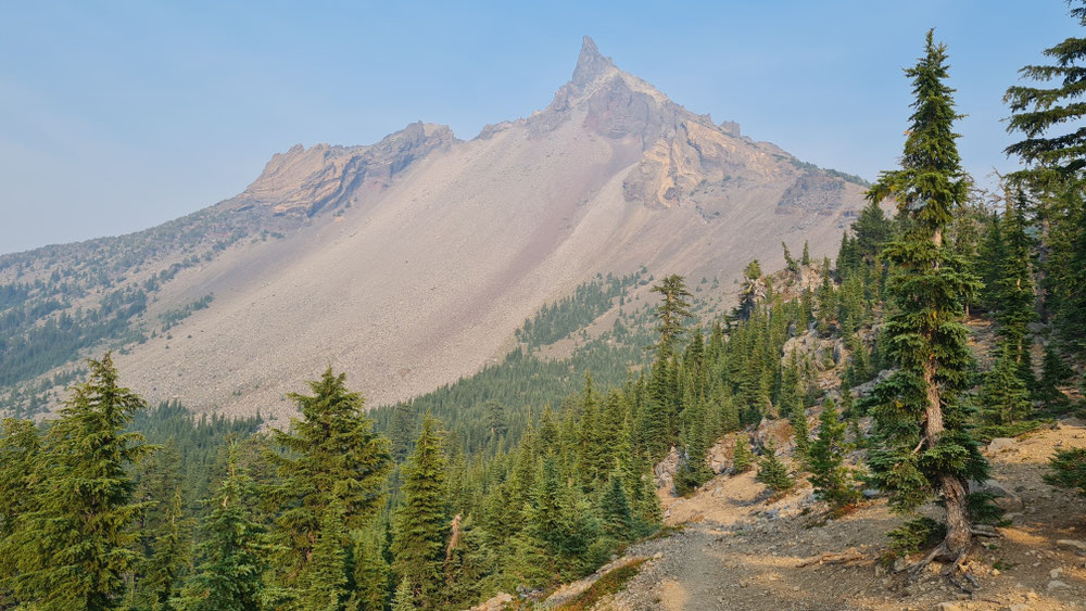 Einer der spitzigsten Berge von Oregon: der Mt. Thielsen