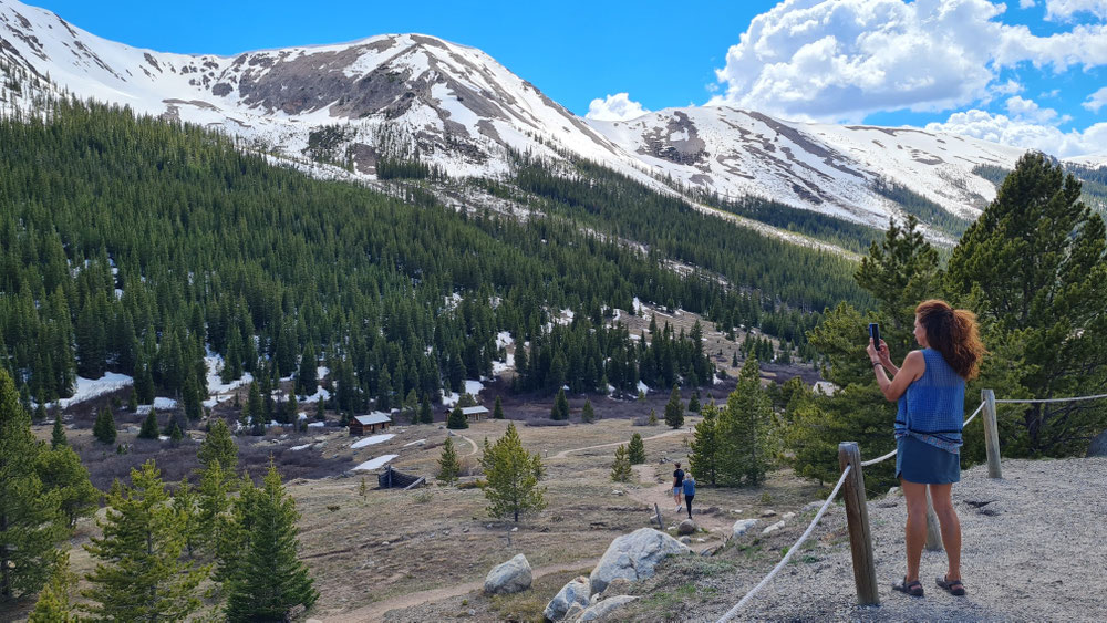 Verlassene Goldgräber Siedlung am Independence pass