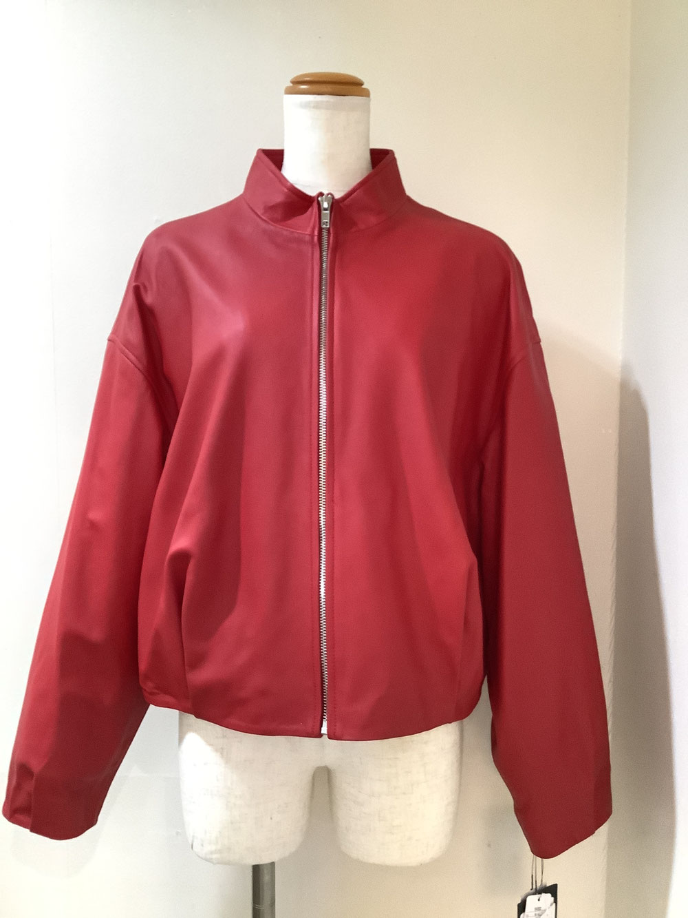 高木ミンク 7−MA10 赤 羊革ジャケットM〜L  ¥62,700（税込）