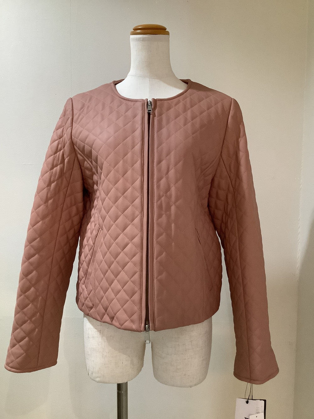 高木ミンク 7−MA14  ピンクキルティングジャケットM  ¥79,200（税込）