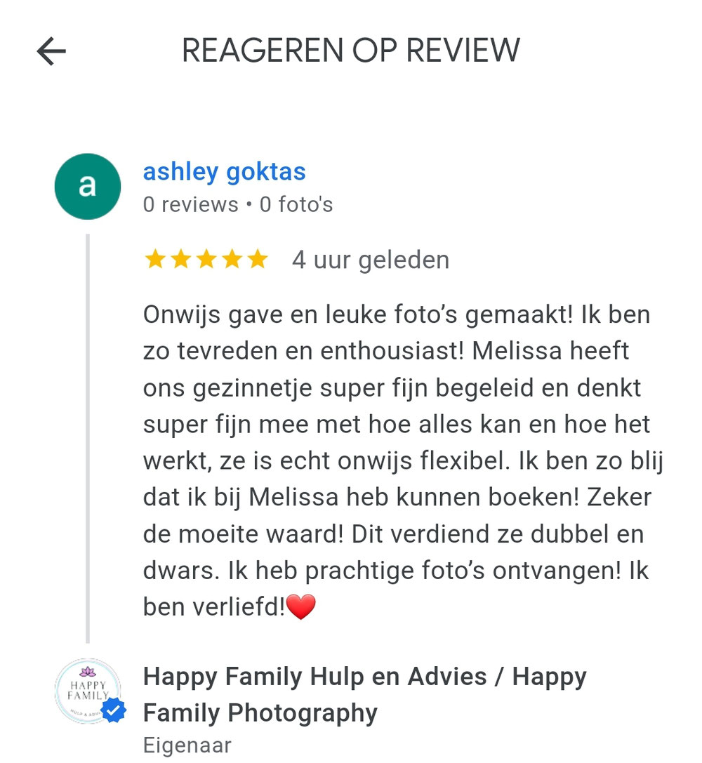 Review gezinsshoot combi loveshoot 