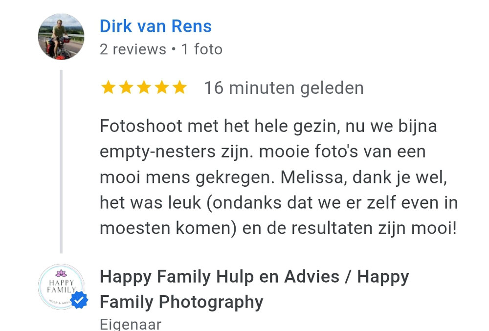 Review gezinsshoot juni 2025