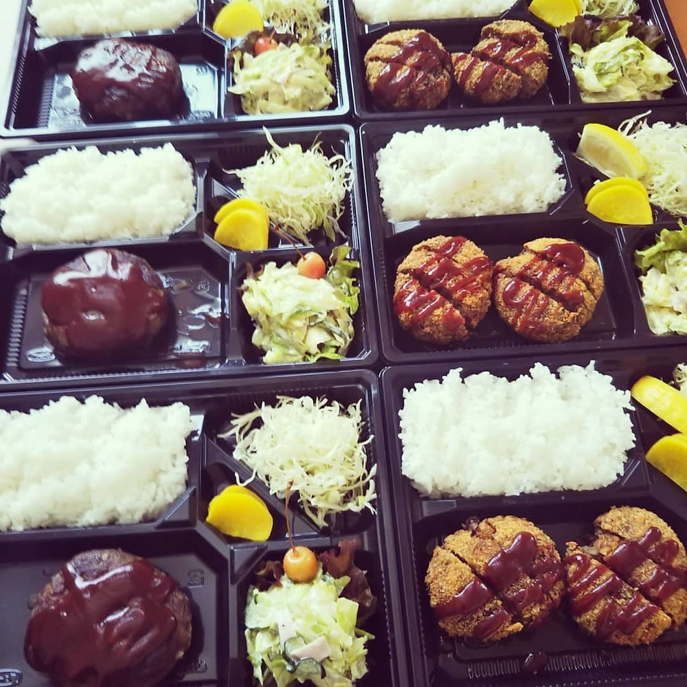 ハンバーグ弁当、ミンチカツ弁当 単品での注文も大丈夫です✨