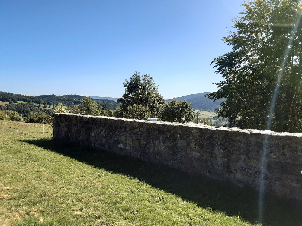 Vue sur les montagnes du côté sud 