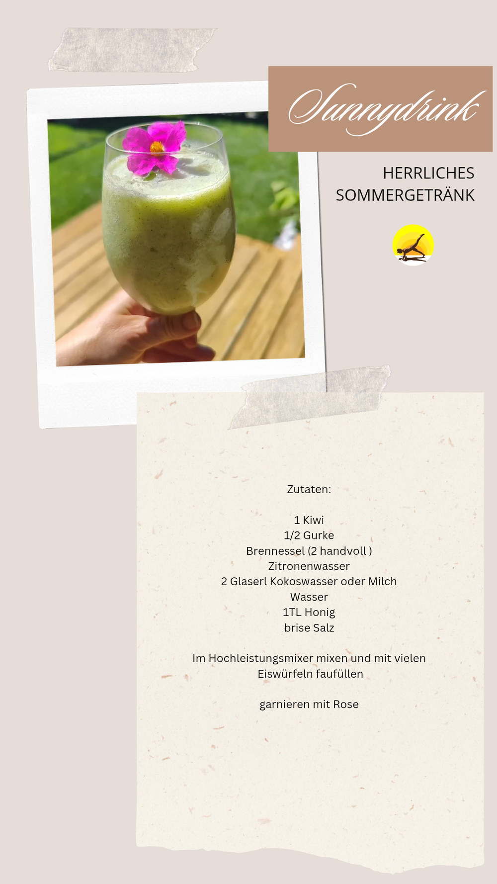 Sunnydrink Elektrolyte tanken☀️