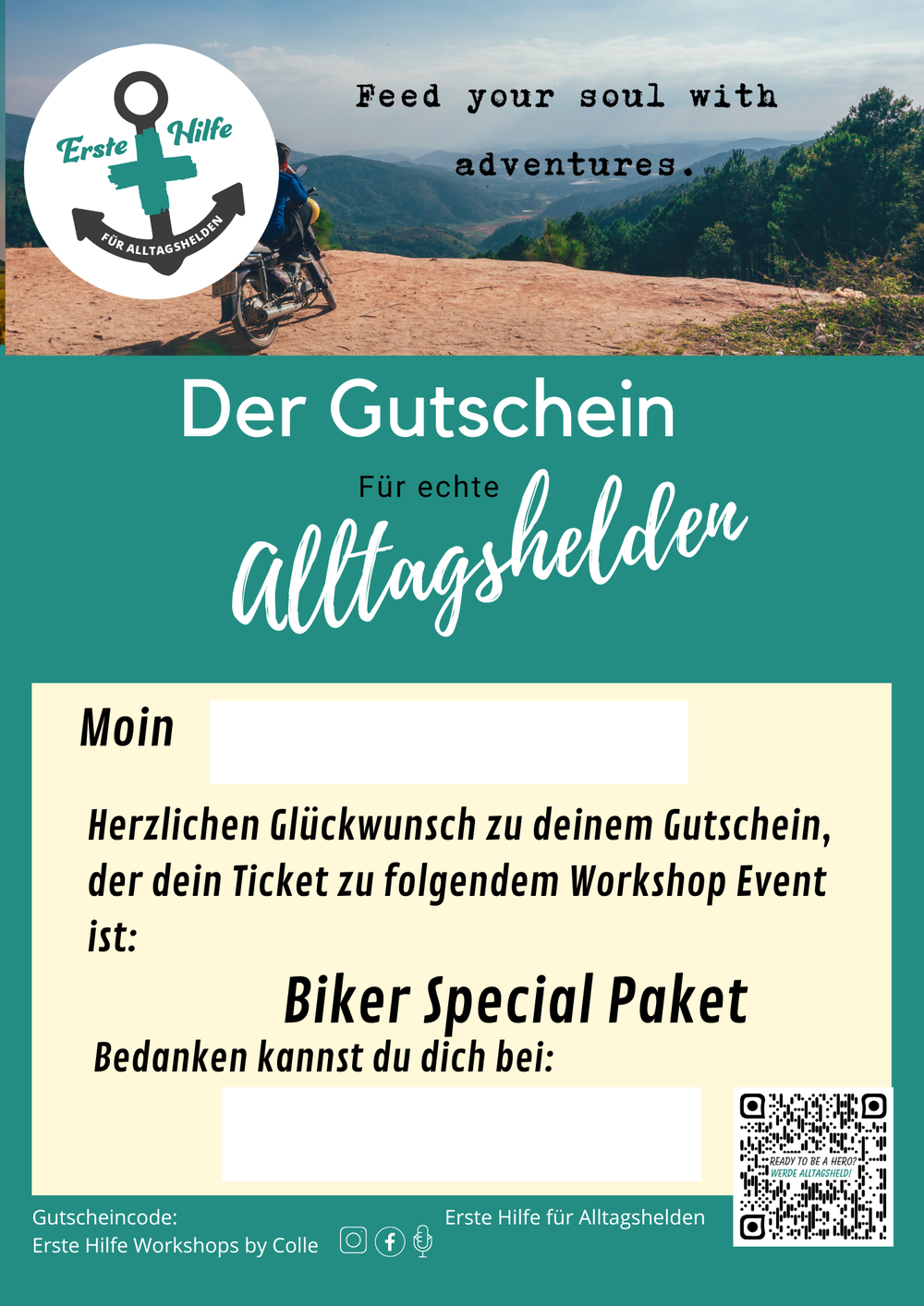 Gutschein: "Adventure"