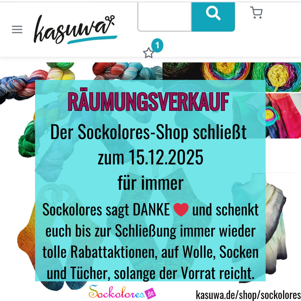 Räumungsverkauf wegen Geschäftsaufgabe