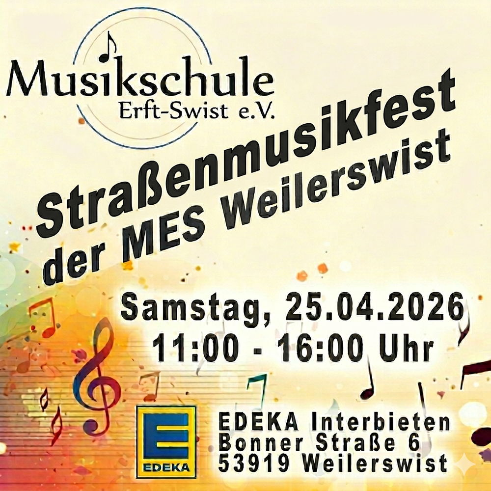 Event der MES: Straßenmusikfest am 25.04.26