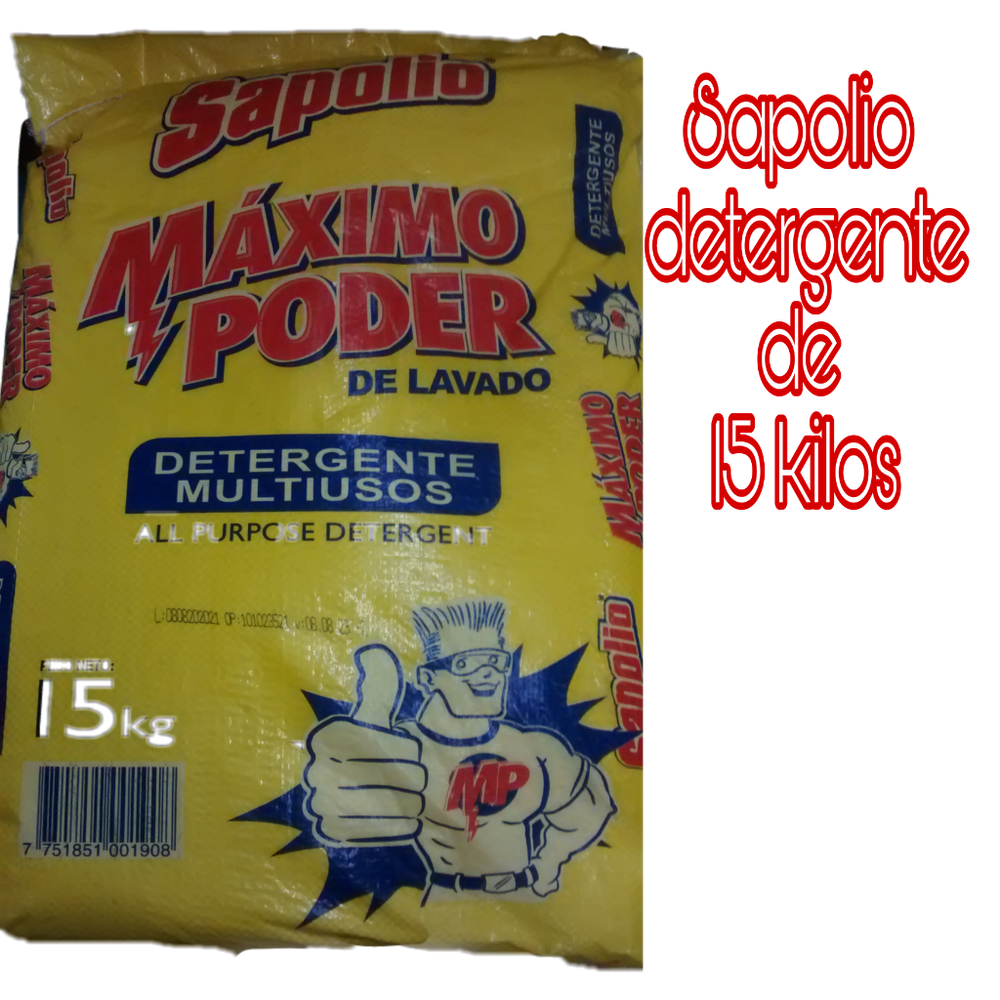 Sapolio detergente semiindustrial de todo uso de 15 kilos x 01 S/.98.00