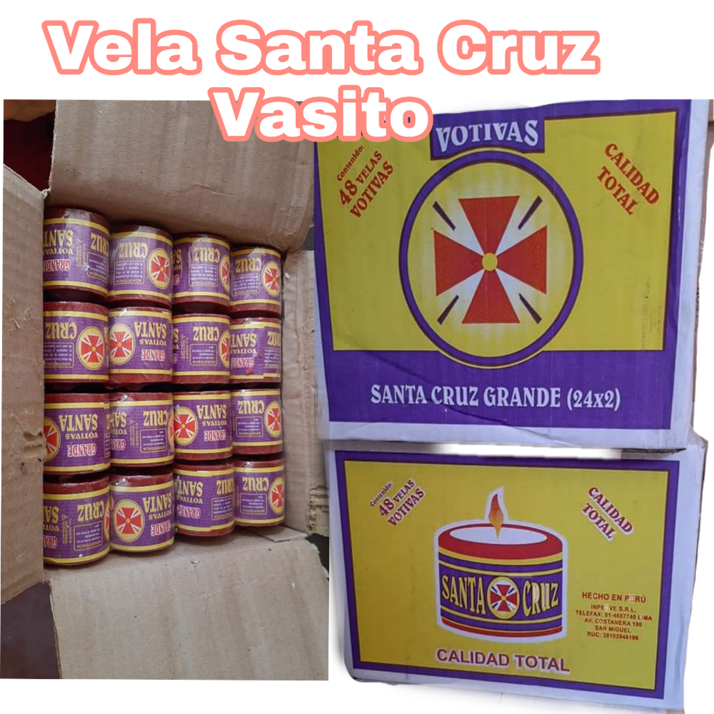 VELA SANTA CRUZ VASITO 6 x 24=100 S/.