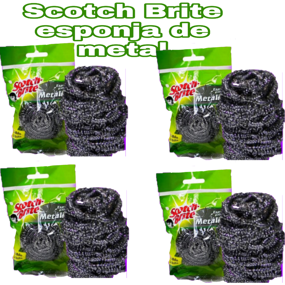 SCOTCH BRITE ESPONJA de METAL x 12 S/.