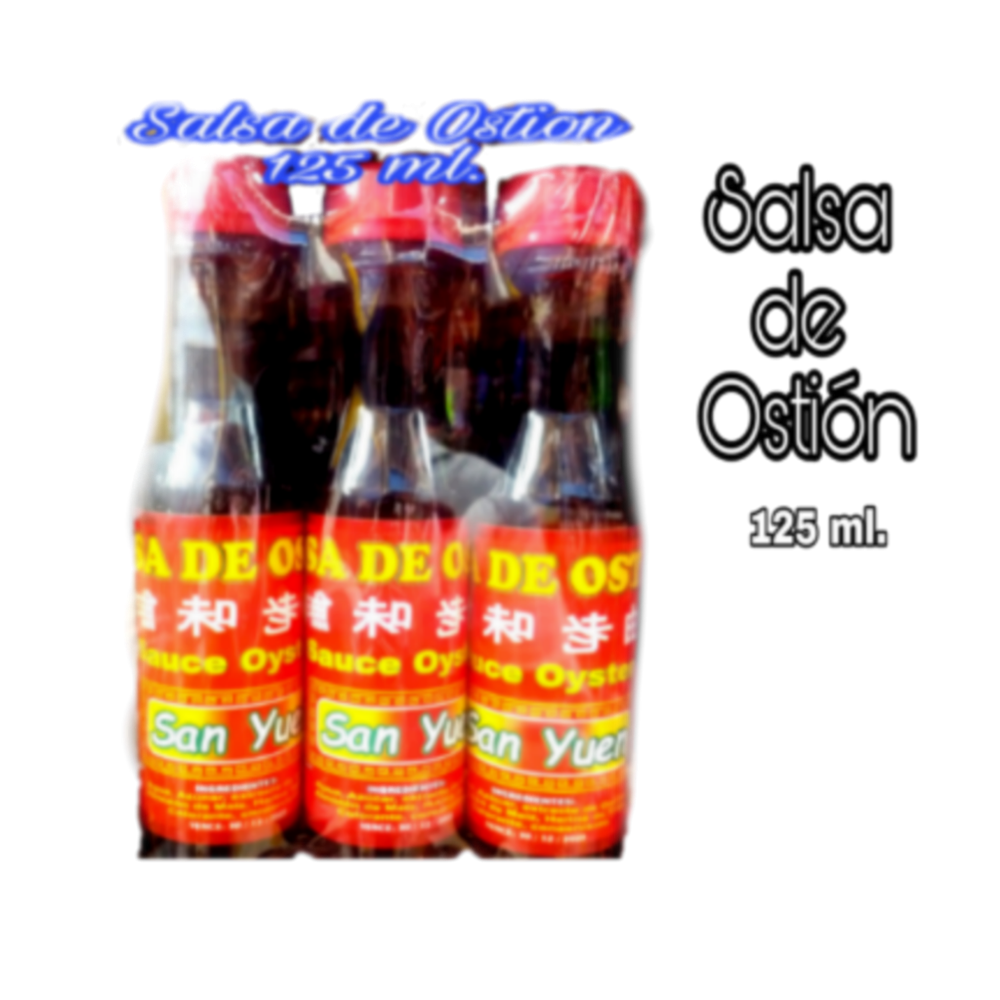 Salsa de Ostión de 125 ml. x 12 S/.
