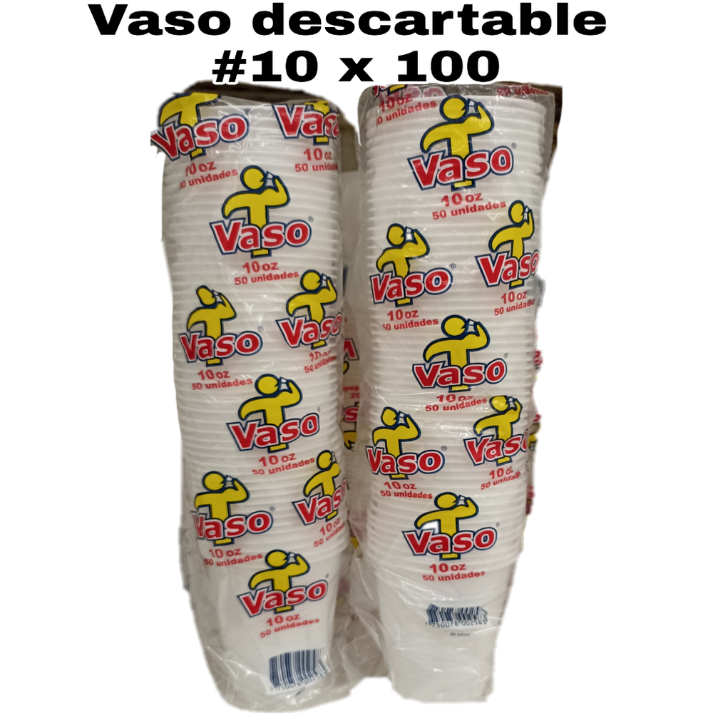VASO DESCARTABLE #10 X 100