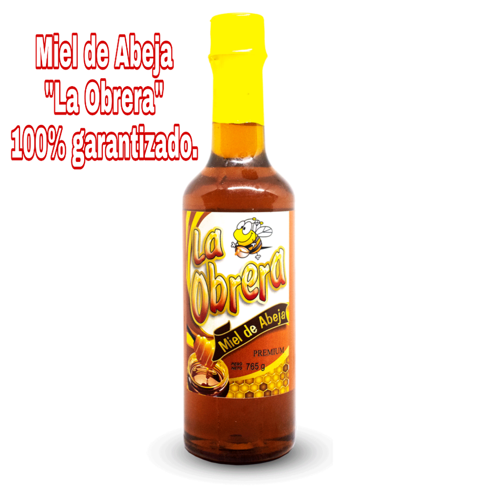 MIEL DE AVEJA "LA OBRERA" 600 ml. x 12 S/.90.00