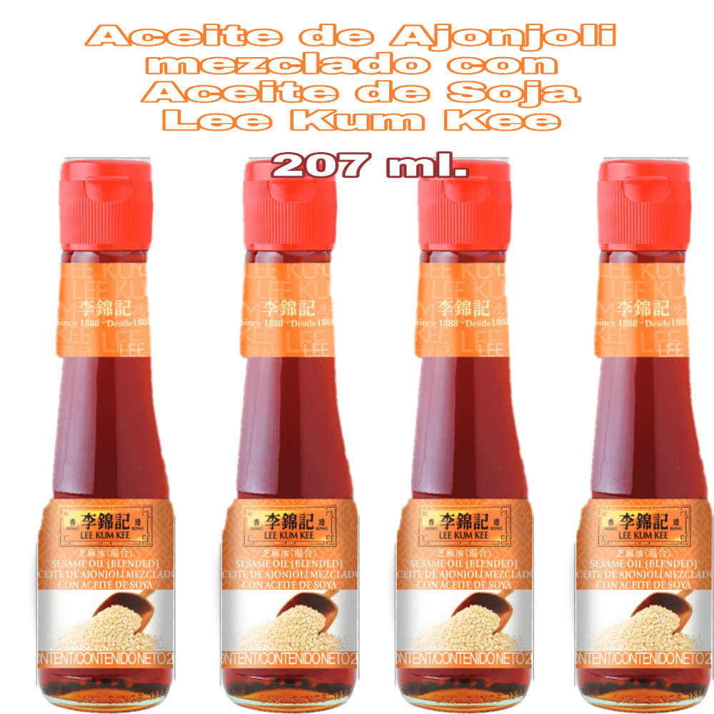 ACEITE DE AJONJOLI CON ACEITE DE SOJA         ..... ...,........DE 207 ml. x 12 S/.