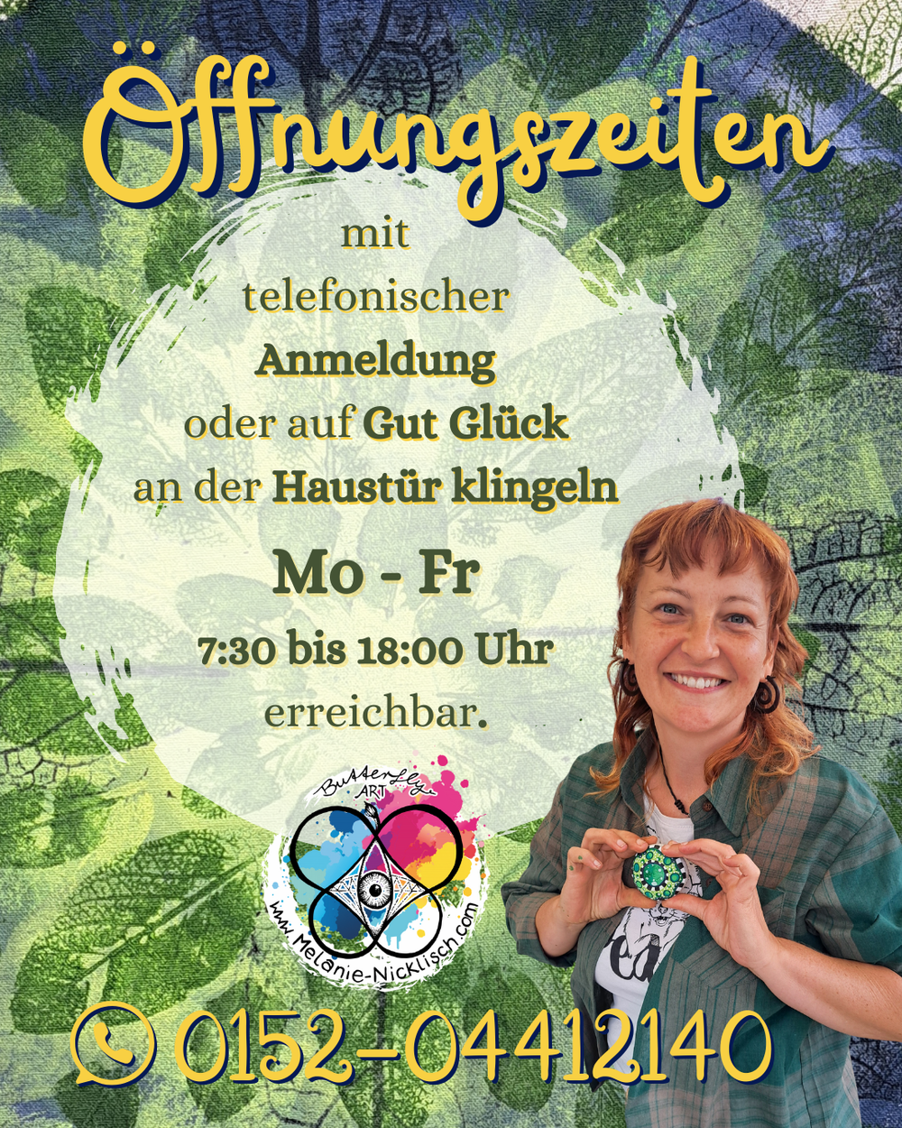 Butterfly-Art Melanie Nicklisch Öffnungszeiten