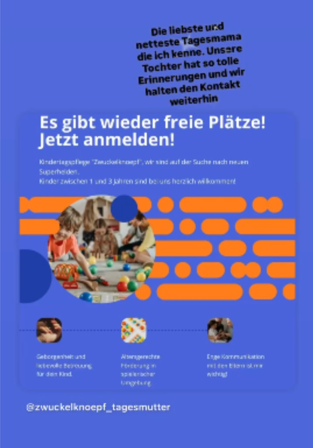 Es gibt sie wieder...freie Plätze! Schnell sein lohnt sich👌
