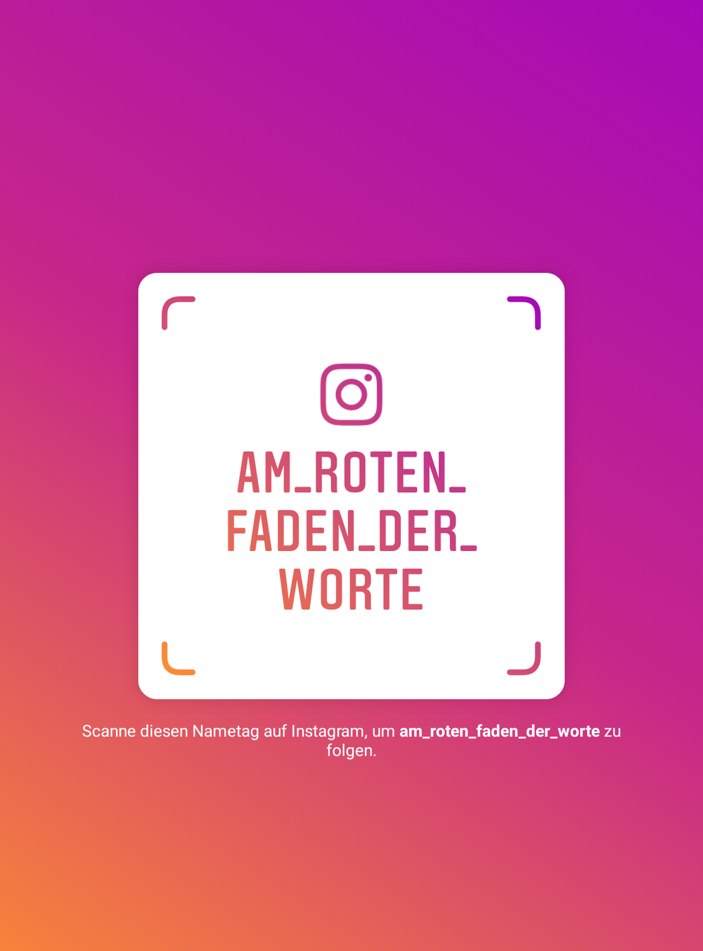 Neues Projekt: Wortbilder auf Instagram