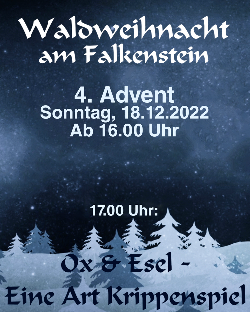 Flyer Waldweihnacht 2022
