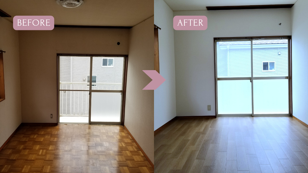 ｸﾛｽ、ｸｯｼｮﾝﾌﾛｱ張替え